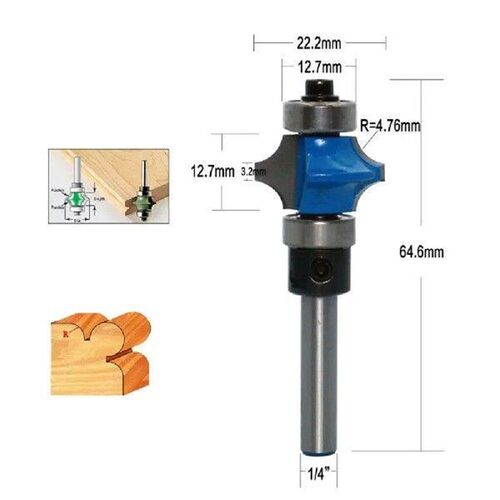 1pc Full Bead Router Bit Carbide Edger Engraving Machine