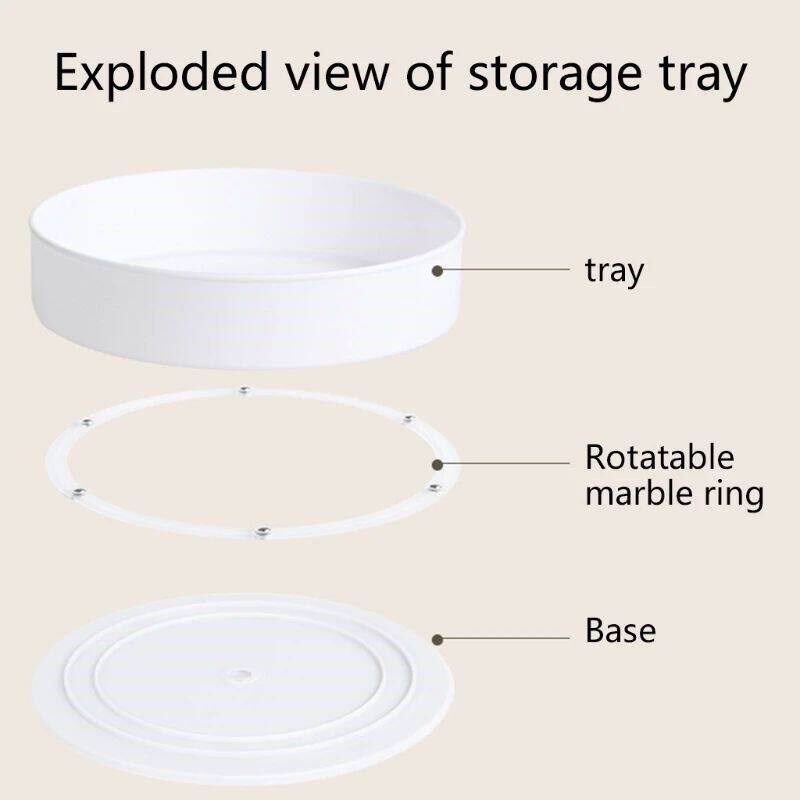 Kitchen Storage 360 Degree Rotating Cabinet Organizer Bathro