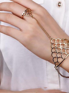Finger ring hand chain Bracelet Punk Bangles For Women gifts