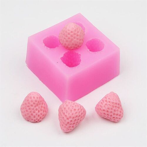 Strawberry 3D Silicone Mold for DIY Candle Cake Baking 3D Si
