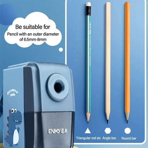 Cartoon Dinosaur Pencil Sharpener Automatically Enters Lead