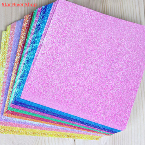50pcs/set Square Origami Paper Single Side Shining Folding S