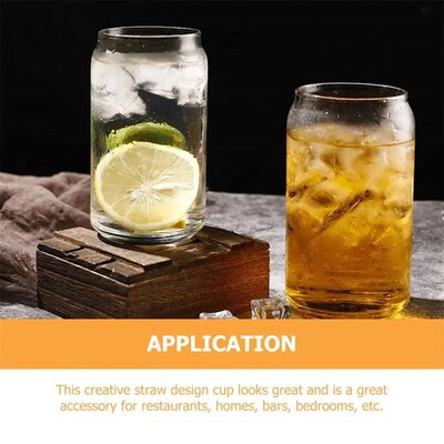 1 Pcs Available Mason Jars Coffee Mug with Straws Lids Iced