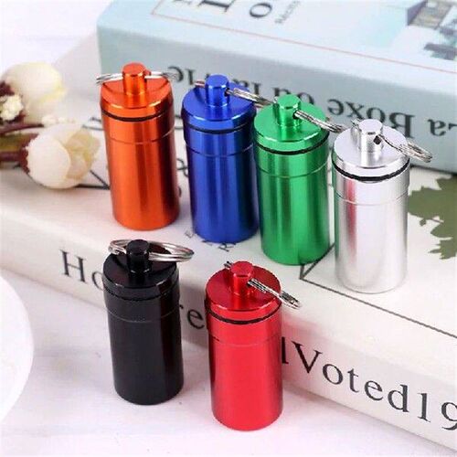 Mini Portable Aluminum Waterproof Pill Box High Quality