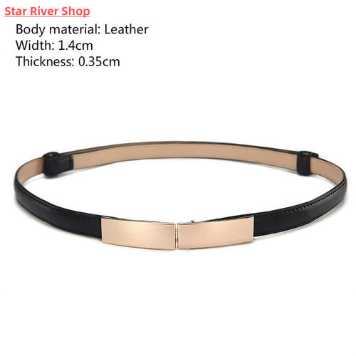 Belt dress simple versatile Fashion Women Leather Belt Thin