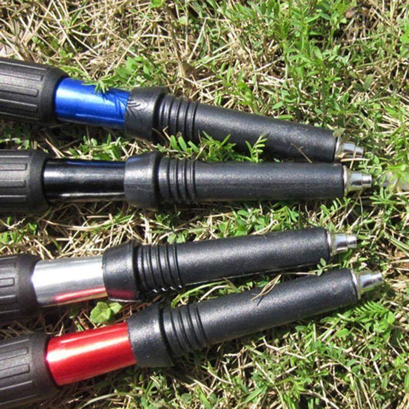 4Pcs Tungsten Carbide Walking  Tips rekking Cane Rod Alpenst - 实物图