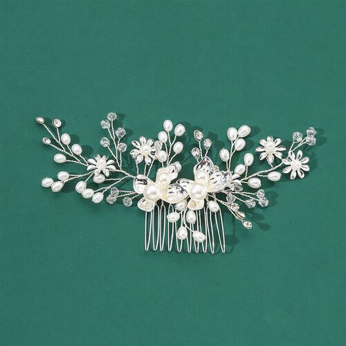 Bridal Headpiece Comb Pearl Hair Accessory 2025 Handmade Wed