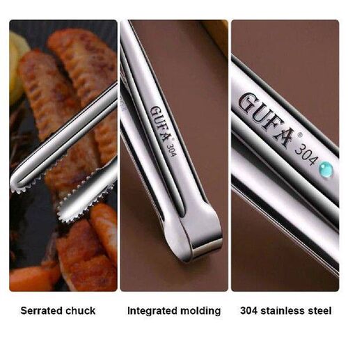 BBQ Tongs Stainless Steel Kitchen Tweezers Cooking Tweezers