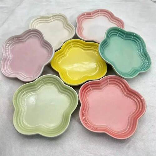 5.5inches Plum Blossom Small Plate French Cool Color Cake De