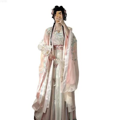 2025 Hanfu Fashionable Chinese style Dress with Embroidery a