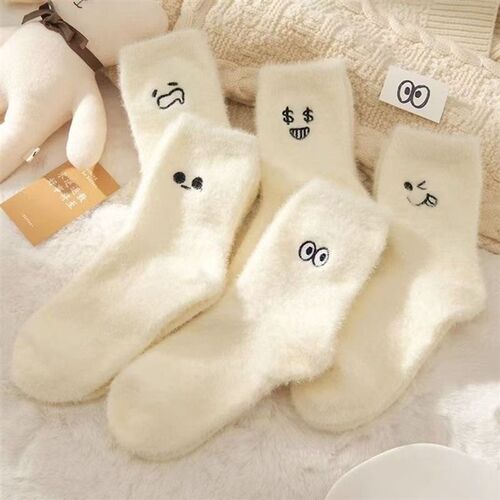25 Velvet Thickened Mink Fur Warm And Cute Korean Cartoon An