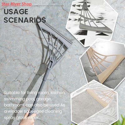 Multifunctional Hand Push Sweeper Magic Broom Floor Wiper Sq
