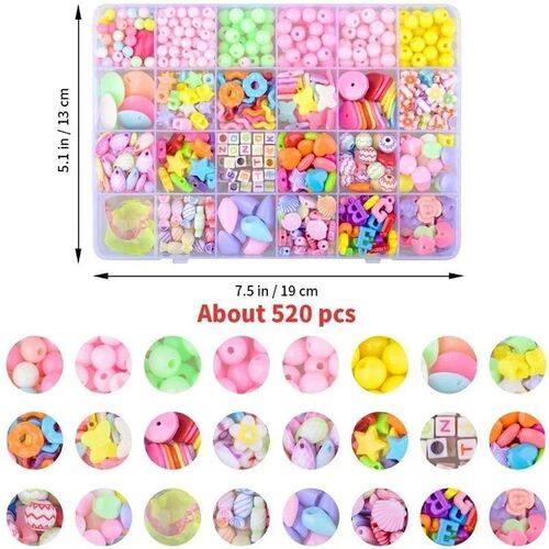 Girls DIY Bead Set Jewelry Making Kit for Kids Girl Pearl Be