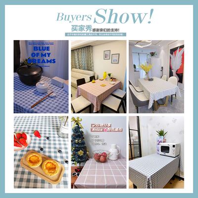 checkered tablecloth rectangular square table picnic cloth