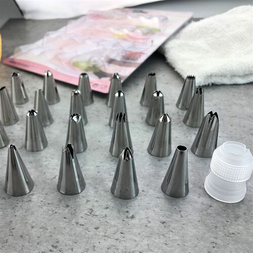 baking Cake Nozzle Cream Piping Fondant Rose Decorating Tool