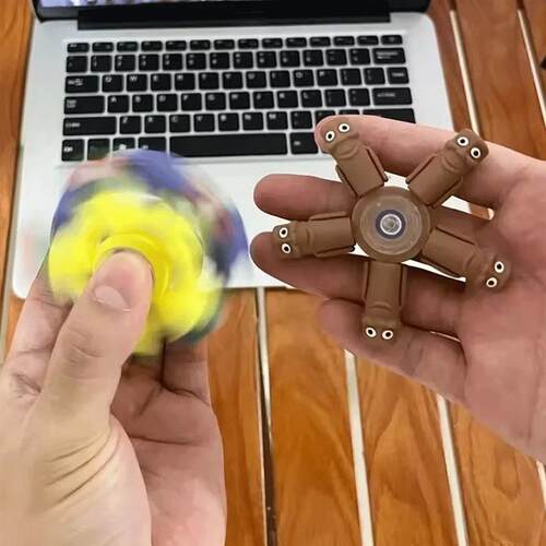 Italian Brainrot Tung Deformed Fidget Spinner Chain Toy