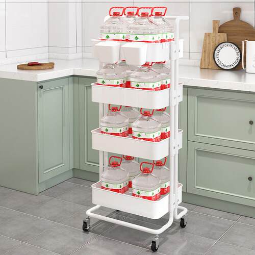 Household trolley storage rack, multi-layer storage rack, ba