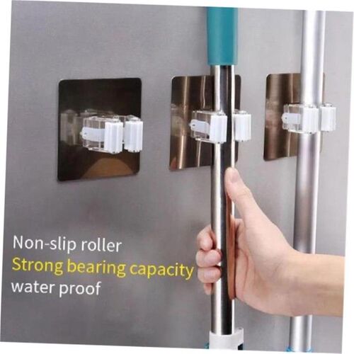 Wall Mounted Mop Organizer Holder Brush Broom Hanger Home