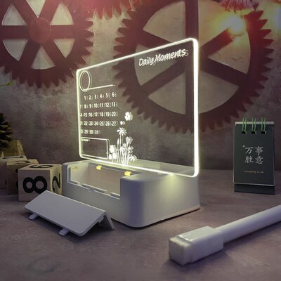 Note Board Creative Led Night Light USB Message Board Holida