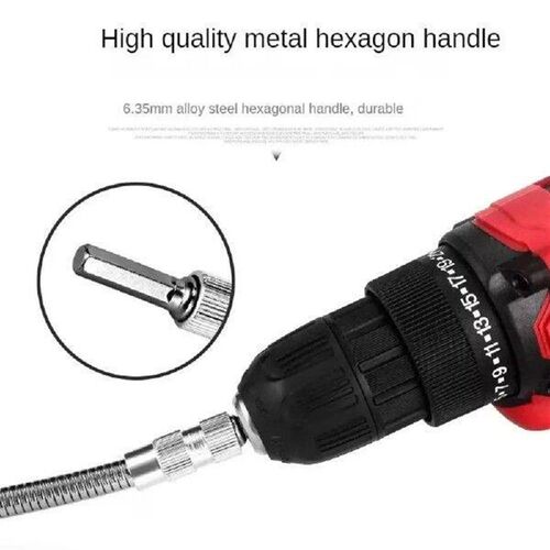 1/4 Inch Hex Flexible Shaft 150-400mm Carbon Steel Soft