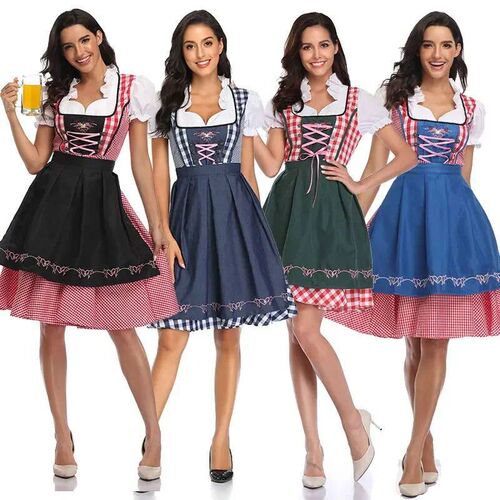 Adult Women Oktoberfest Dirndl Carnival Party Traditional Ge