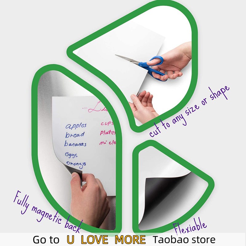 A4 Magnetic Dry Erase Board Fridge Markers WhiteBoard Sheet,图片