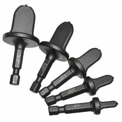5 PCS Swaging Rotary Tool Hex Shank Swaging Tool Drill Bit