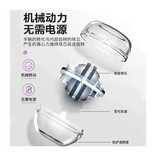 Fitness self starting grip strength player palm gyro ball