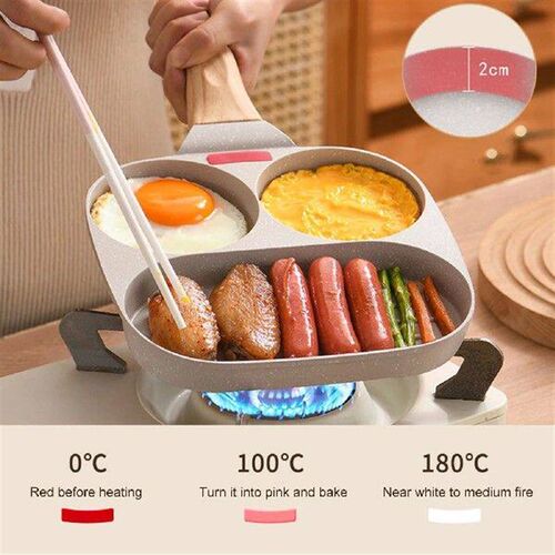 Egg Burger Maker Pan Anti-Scald Handle Household Steak