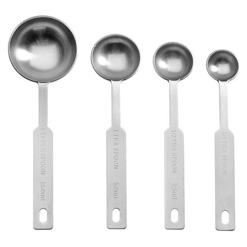 Stainless Measuring Spoon Tea Cooking Baking Measure Cup Kit