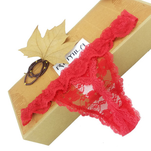 Good quality Cotton three cat Womens Sexy Thongs G-string U