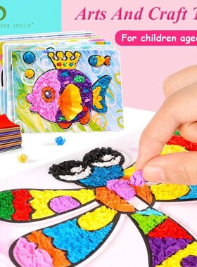3Pcs DIY Cartoon Crafts Toys For Children Felt Paper Handicr