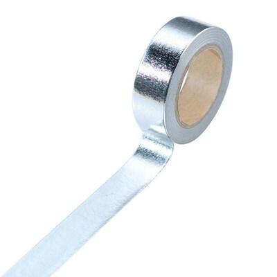 15mm*10m Gold Foil Washi Tape Silver/Gold/Bronze/Rose/Green
