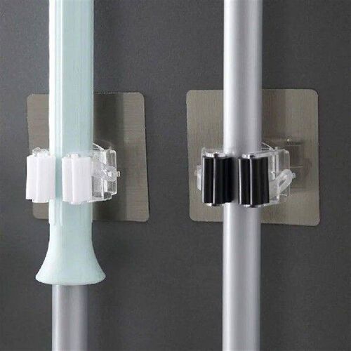 Broom Hanger Mop Storage Hook Strong Tack Mop Clip Mop Rack