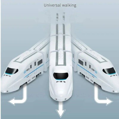 Kids DIY Simulation High Speed Railway Train Toy Car Electri
