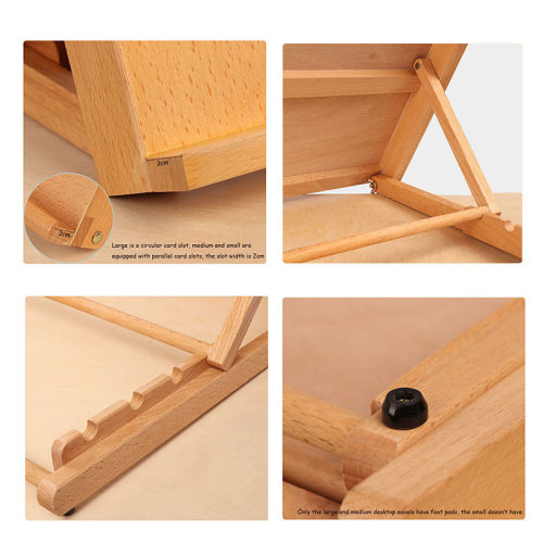 Portable Sketch Easel Wooden Desktop Easel Artist Tabletop D