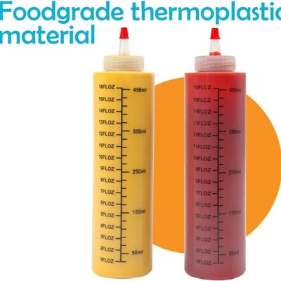 120/250/450ml Plastic Needle-nosed Scale Squeeze Bottle Sque