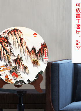 石敢当泰山石摆件补缺角家居客厅办公室靠山石陶瓷桌面装饰工艺品