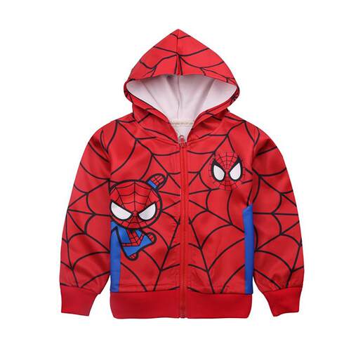 Spiderman Fashion Boys Cosplay Costume Children Spring Autum