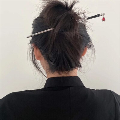 Punk Rose Flower Hair s Hairpins for Women Vintage Pendant S