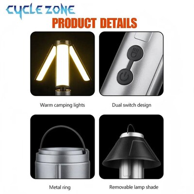 Multi-functional Camping Light 2 in 1 Rechargeable Telescopi