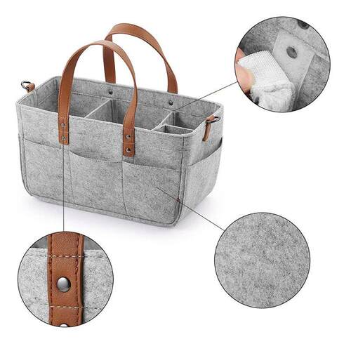 Baby Felt Storage Nursery Organizer Basket Infant Diaper Bag