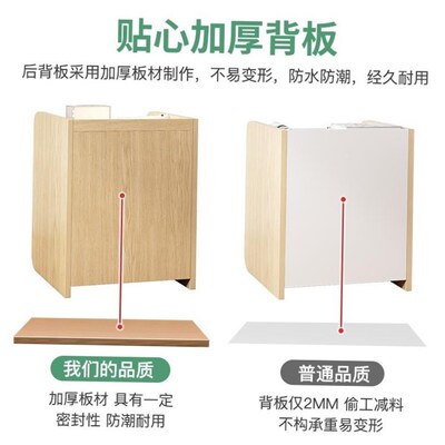 Nightstand simple drawer storage Hcabinet bedside table