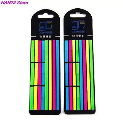 100/160/320PCS Color Stickers Transparent Fluorescent Index