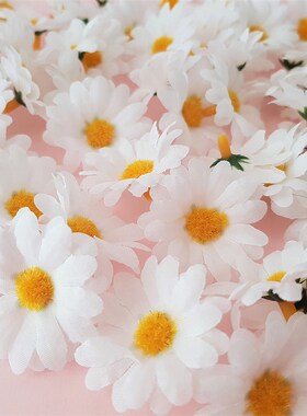 50pcs Artificial Sunflower Flowers Faux Daisy Flower Head We