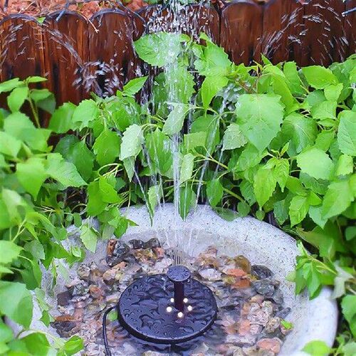 3.5W 6V Solar Water Fountain Pump 5 LED Light Solar
