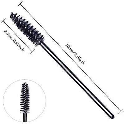 100 Pcs Disposable Eyelash Mascara Brushes for Eye Lashes Ex