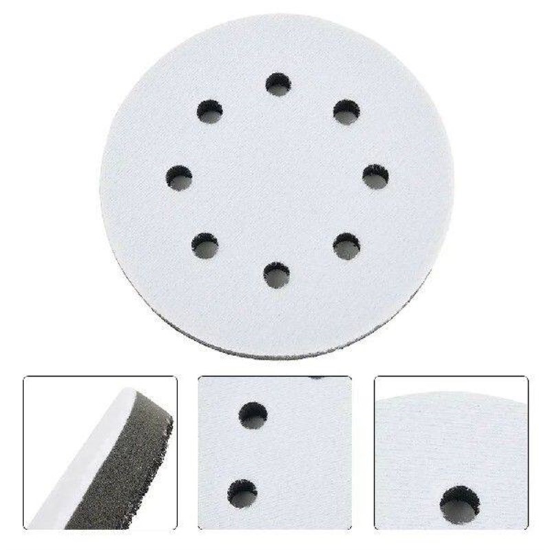 1pc 5 Inch 8 Holes Soft Interface Sanding Polishing Disc - 实物图