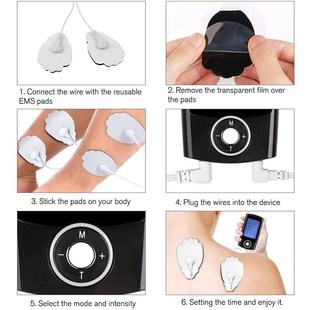 16 Mode Tens Machine Ems Electric Muscle Massage Stimulator