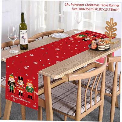Christmas Printed Table Runner Flag Table Runner Xmas Table